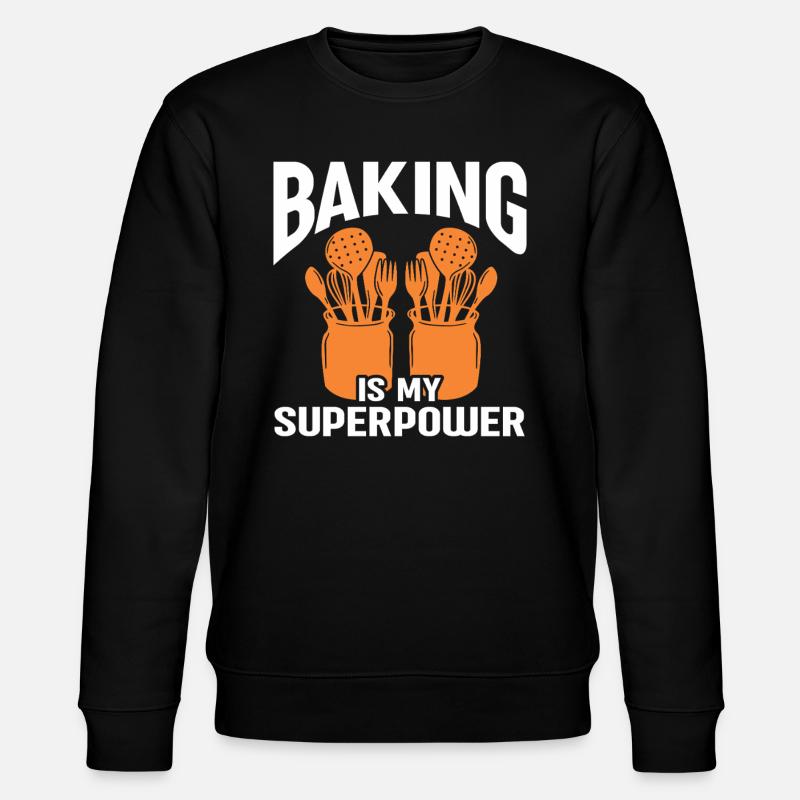 Baking Bakery Baker - Stanley/Stella CHANGER Unisex Organic Sweatshirt - black