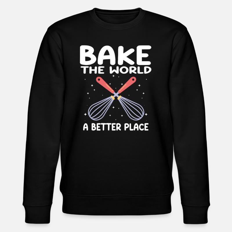 Baking Bakery Baker - Stanley/Stella Unisex Bio-Sweatshirt CHANGER  - Schwarz