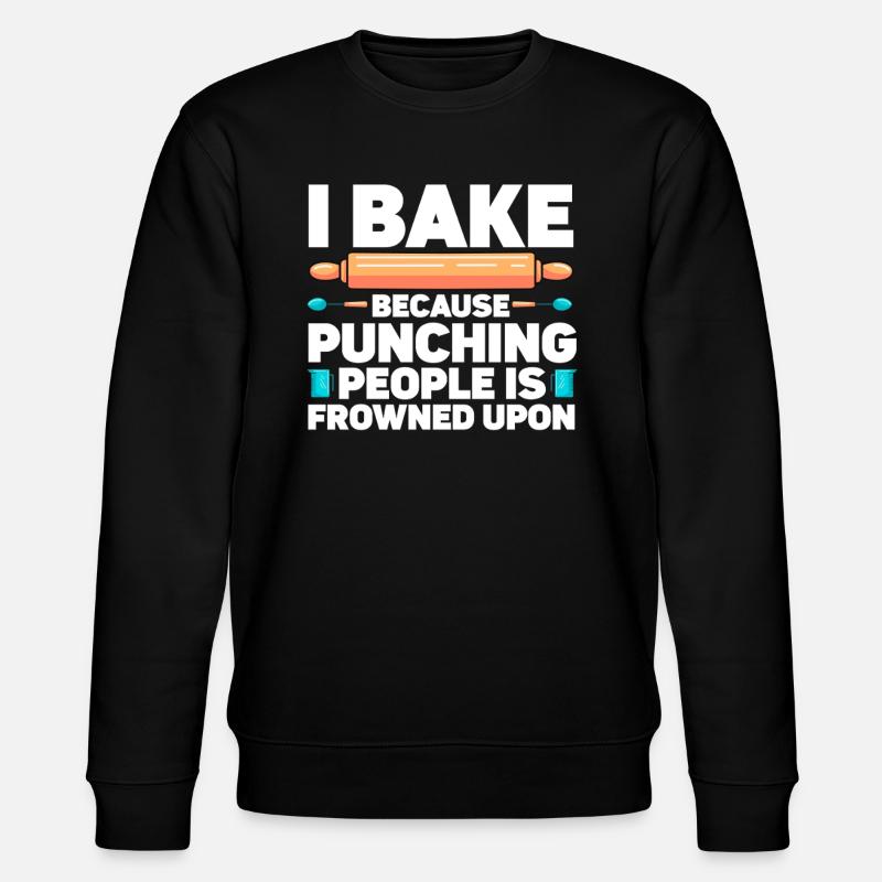 Baking Bakery Baker - Stanley/Stella CHANGER Unisex Organic Sweatshirt - black