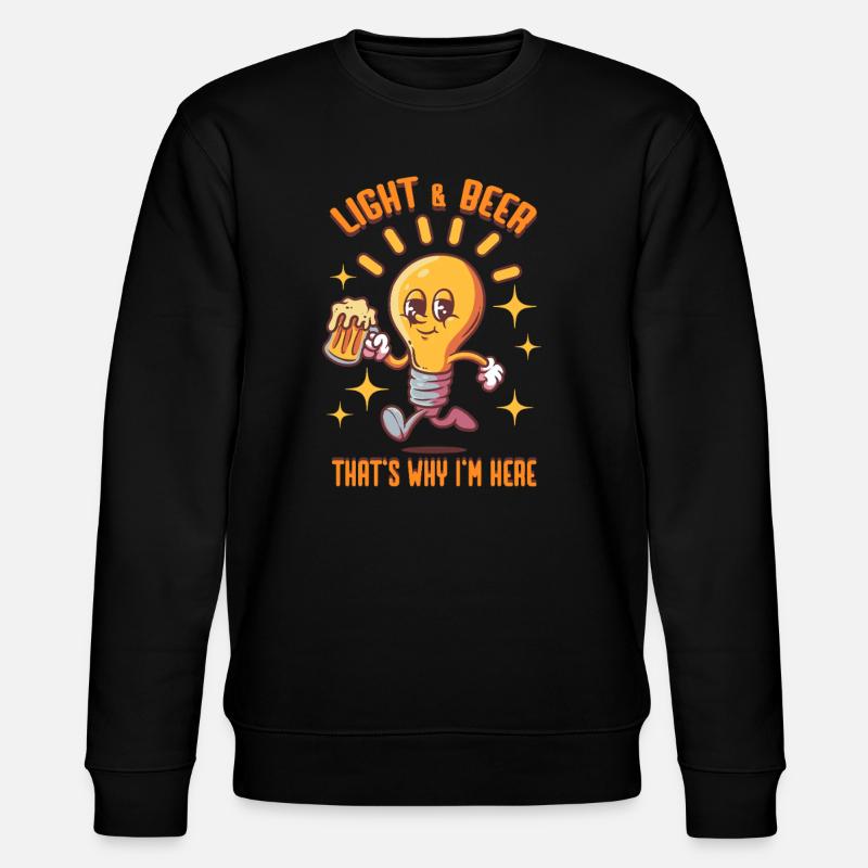 Éclairagistes, lumière et bière - Sweat bio CHANGER Stanley/Stella Unisexe - noir