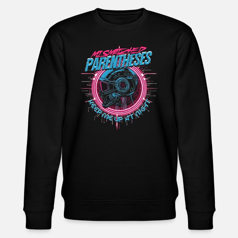 Computational Linguist Mismatched Parentheses - Stanley/Stella CHANGER Unisex Organic Sweatshirt - black