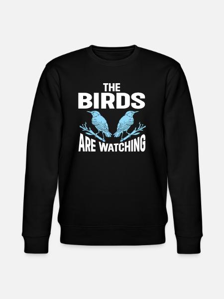 Bird Watching Cute Bird Lover - Stanley/Stella CHANGER Unisex Organic Sweatshirt - black