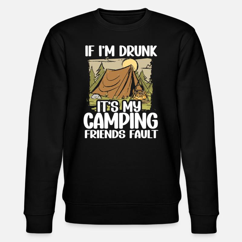 Camping Campfire Camper - Stanley/Stella Unisex Bio-Sweatshirt CHANGER  - Schwarz