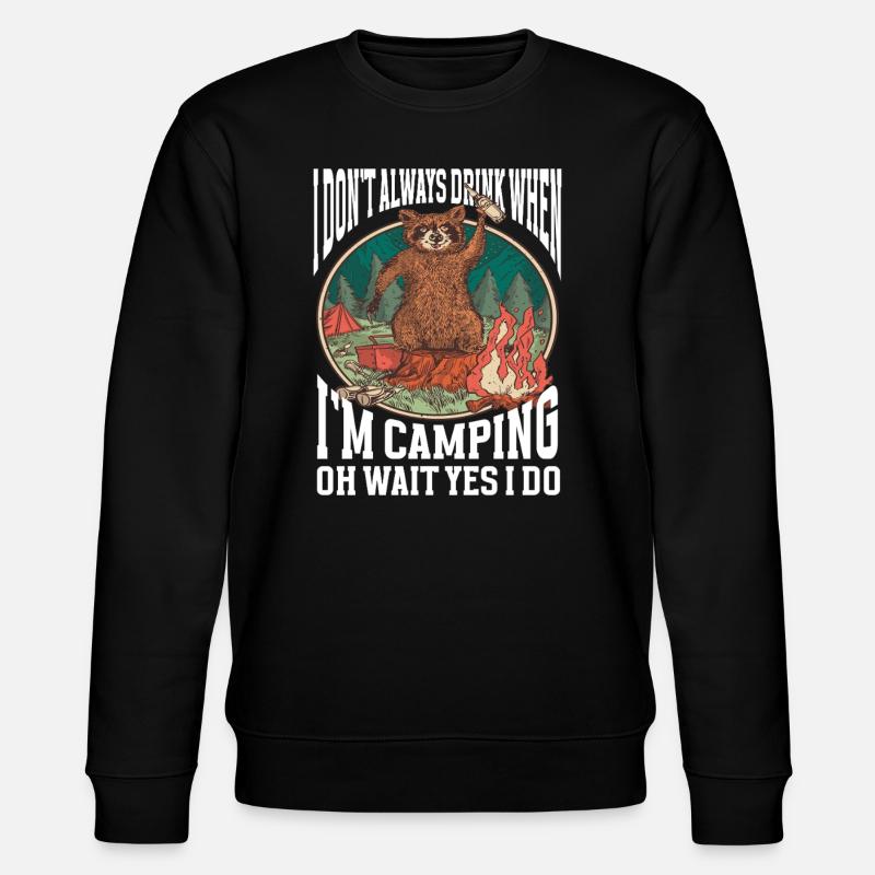 Camping Feu de camp Camper - Sweat bio CHANGER Stanley/Stella Unisexe - noir