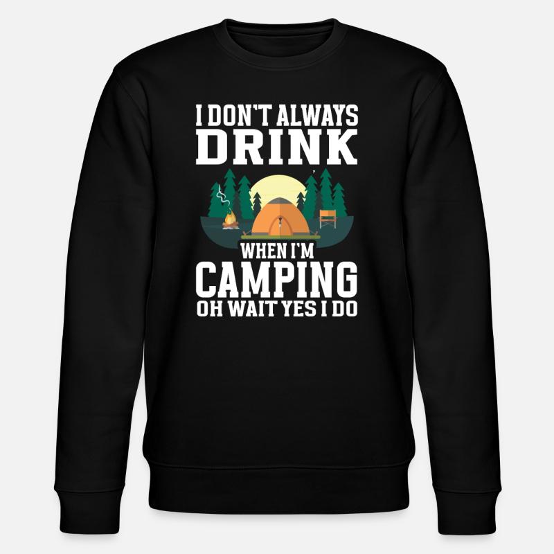 Camping Campfire Camper - Stanley/Stella Unisex Bio-Sweatshirt CHANGER - Schwarz