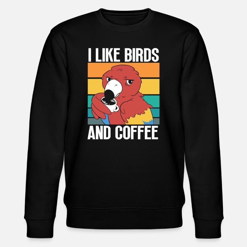Bird Watching Cute Bird Lover - Stanley/Stella Unisex Bio-Sweatshirt CHANGER - Schwarz