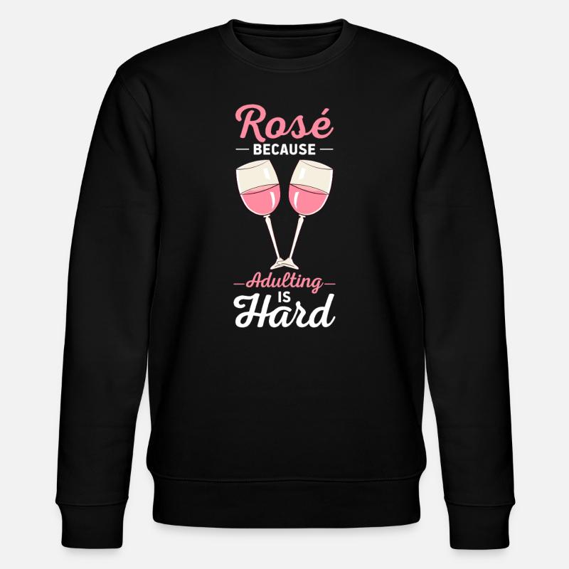 Wein Rosé - Stanley/Stella Unisex Bio-Sweatshirt CHANGER - Schwarz