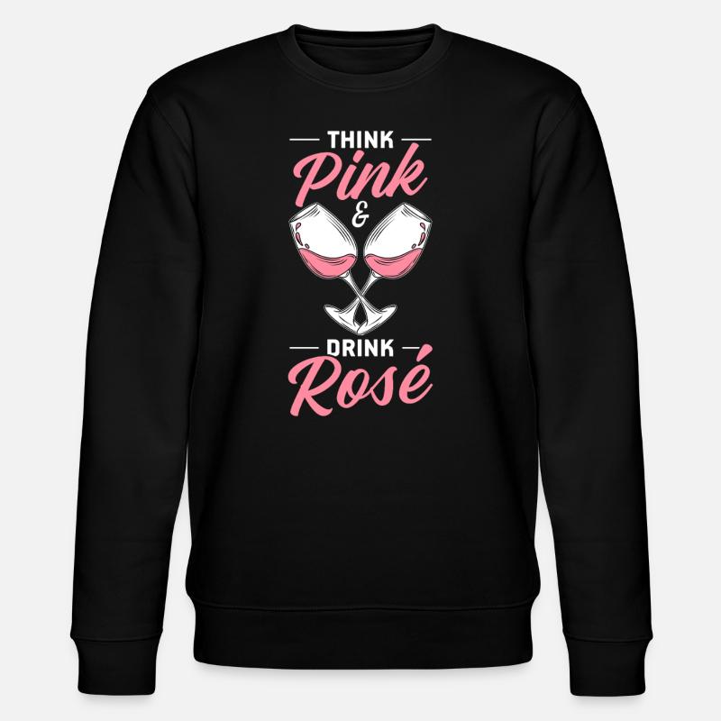 Wein Rosé - Stanley/Stella Unisex Bio-Sweatshirt CHANGER - Schwarz