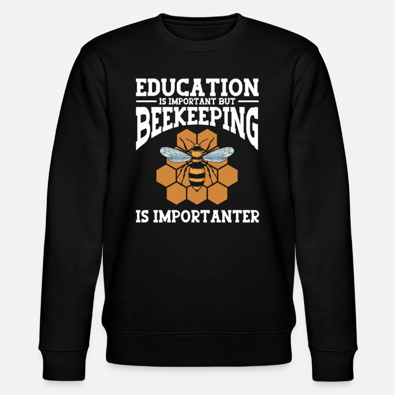 Beekeeping Bees Beekeeper - Stanley/Stella Unisex Bio-Sweatshirt CHANGER  - Schwarz
