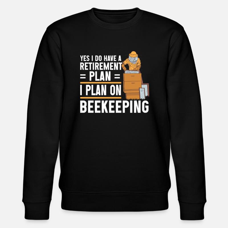 Beekeeping Bees Beekeeper - Stanley/Stella CHANGER Unisex Organic Sweatshirt - black