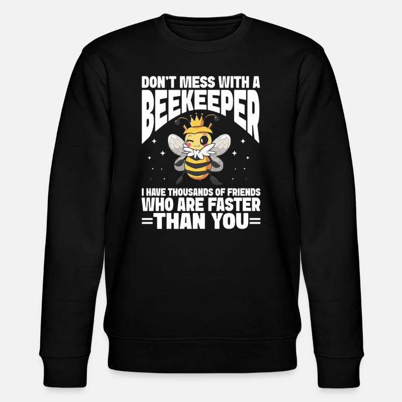 Beekeeping Bees Beekeeper - Stanley/Stella Unisex Bio-Sweatshirt CHANGER  - Schwarz