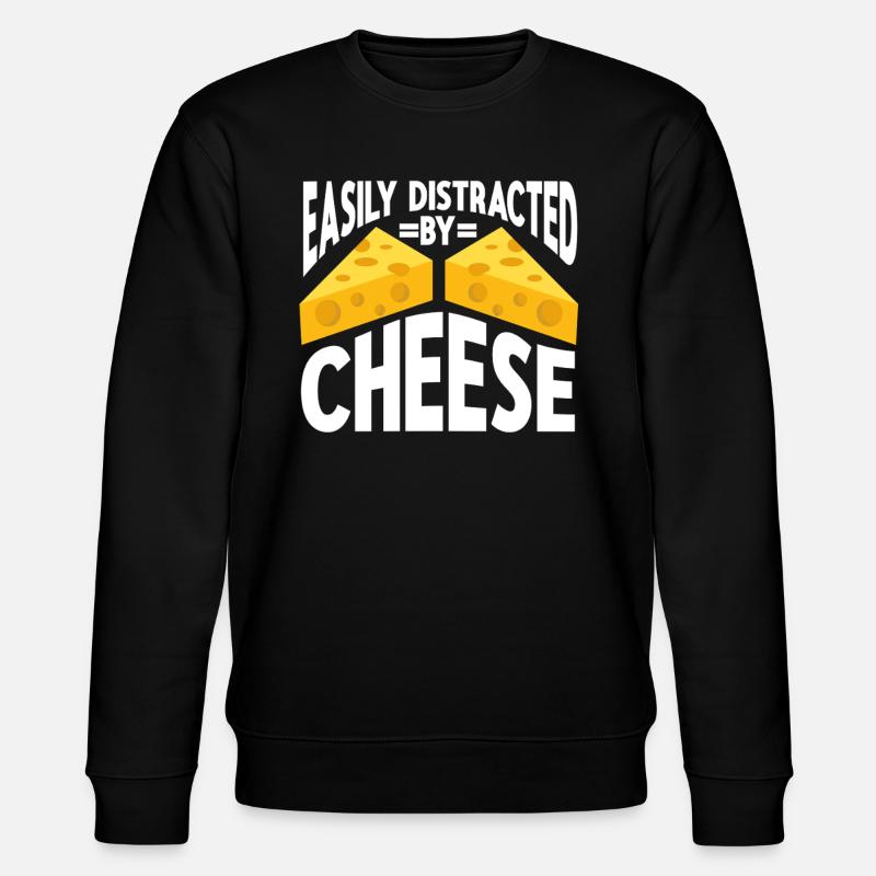 Cheese Making Cheese Lover - Stanley/Stella Unisex Bio-Sweatshirt CHANGER  - Schwarz