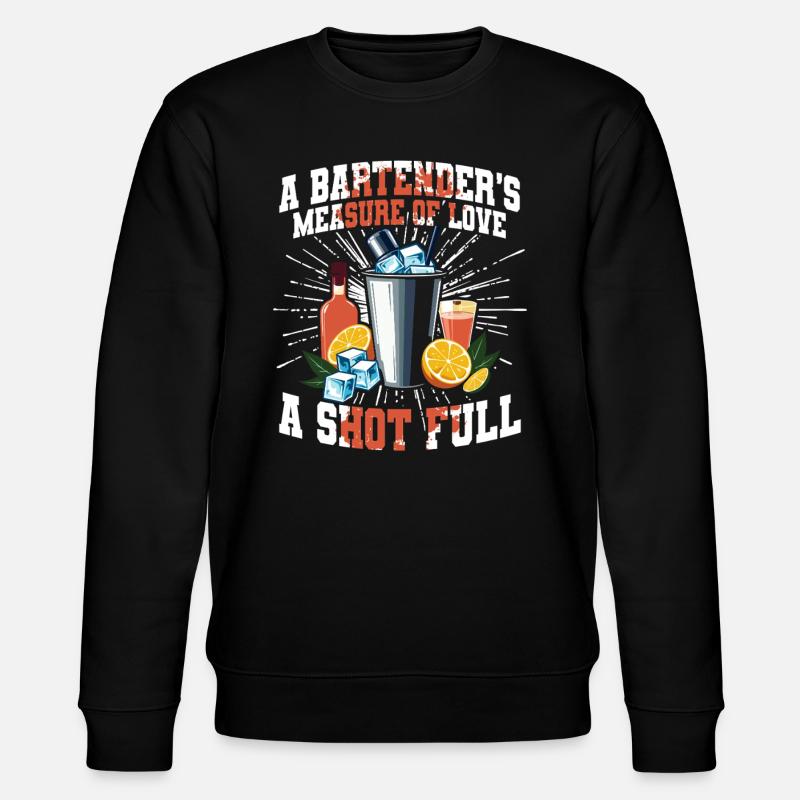 Barkeeper Barmann Bartending - Stanley/Stella Unisex Bio-Sweatshirt CHANGER  - Schwarz