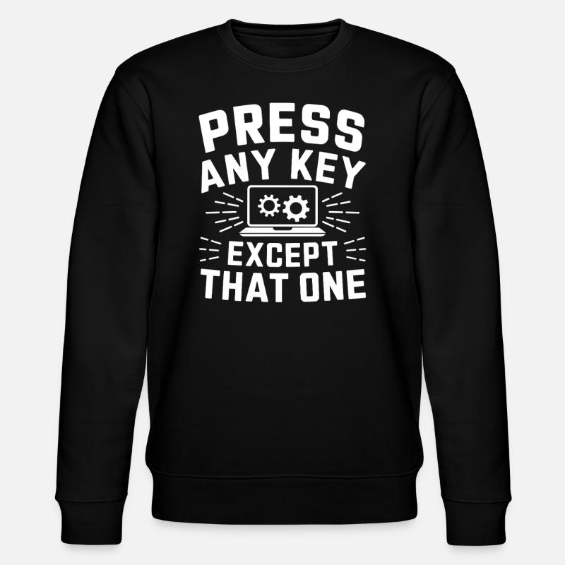 Administrator Support Nerd Computer Tech - Stanley/Stella CHANGER Unisex Organic Sweatshirt - black