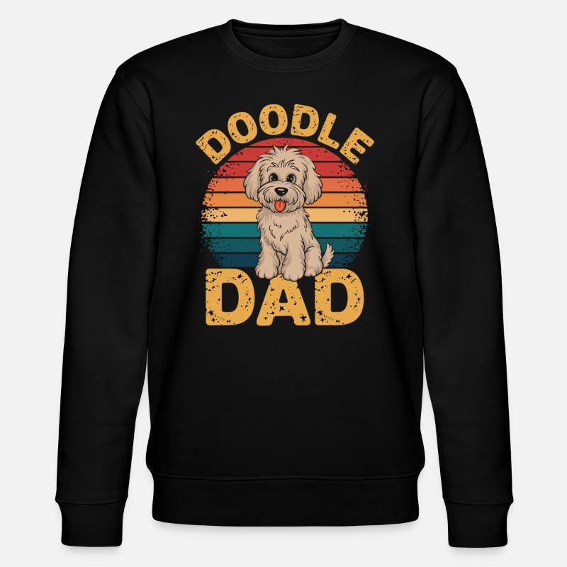Doodle Dad – Labradoodle & Goldendoodle - Stanley/Stella Unisex Bio-Sweatshirt CHANGER  - Schwarz