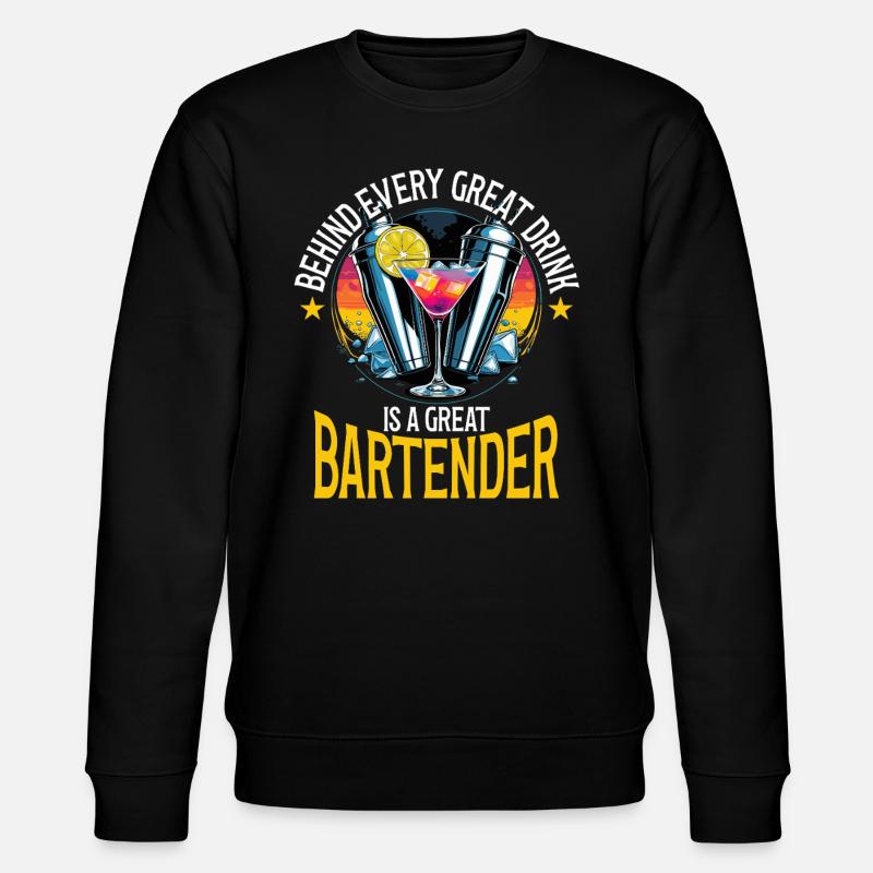 Barkeeper Great Bartender - Stanley/Stella Unisex Bio-Sweatshirt CHANGER  - Schwarz
