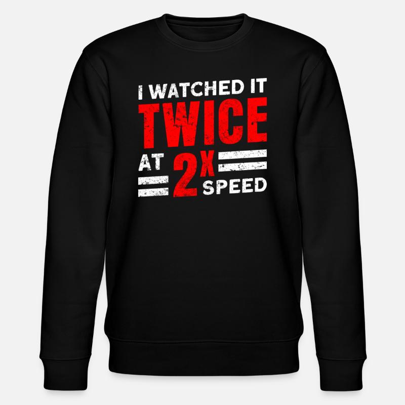Ich habe das Sicherheitsvideo gesehen - Stanley/Stella Unisex Bio-Sweatshirt CHANGER  - Schwarz