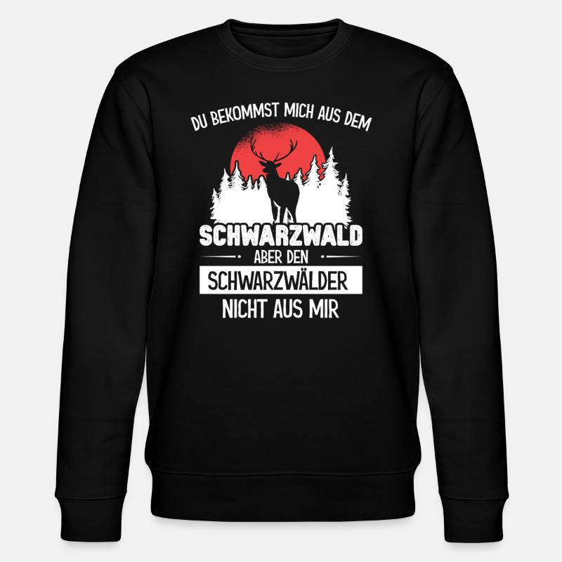 Schwarzwälder in mir Schwarzwald - Stanley/Stella Unisex Bio-Sweatshirt CHANGER  - Schwarz
