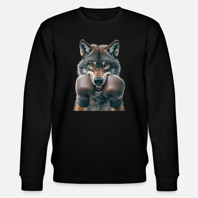 Wolf - Stanley/Stella Unisex Bio-Sweatshirt CHANGER  - Schwarz