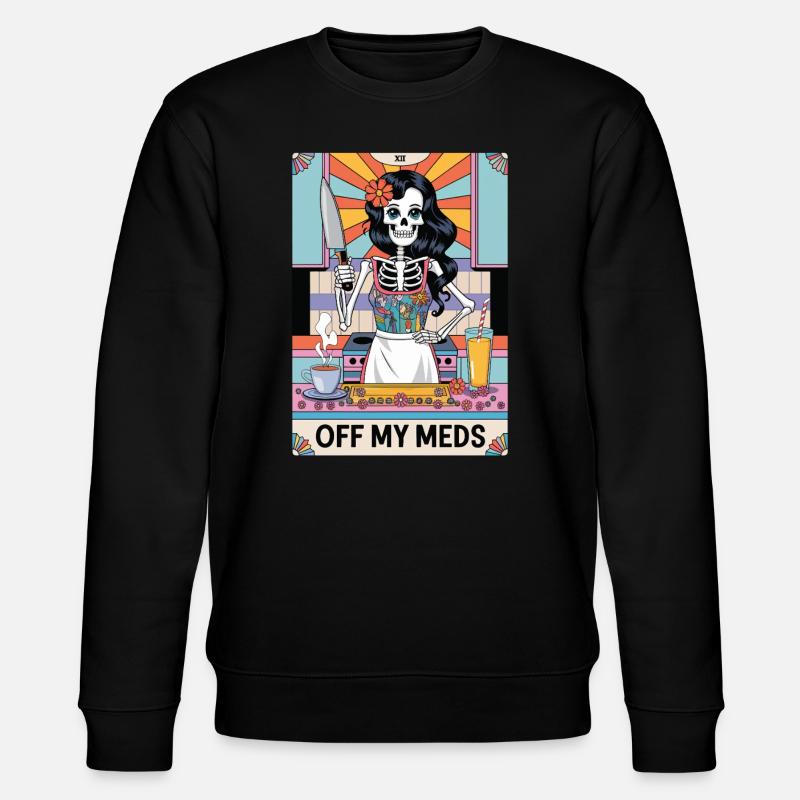 Tarotkarte - Stanley/Stella Unisex Bio-Sweatshirt CHANGER  - Schwarz