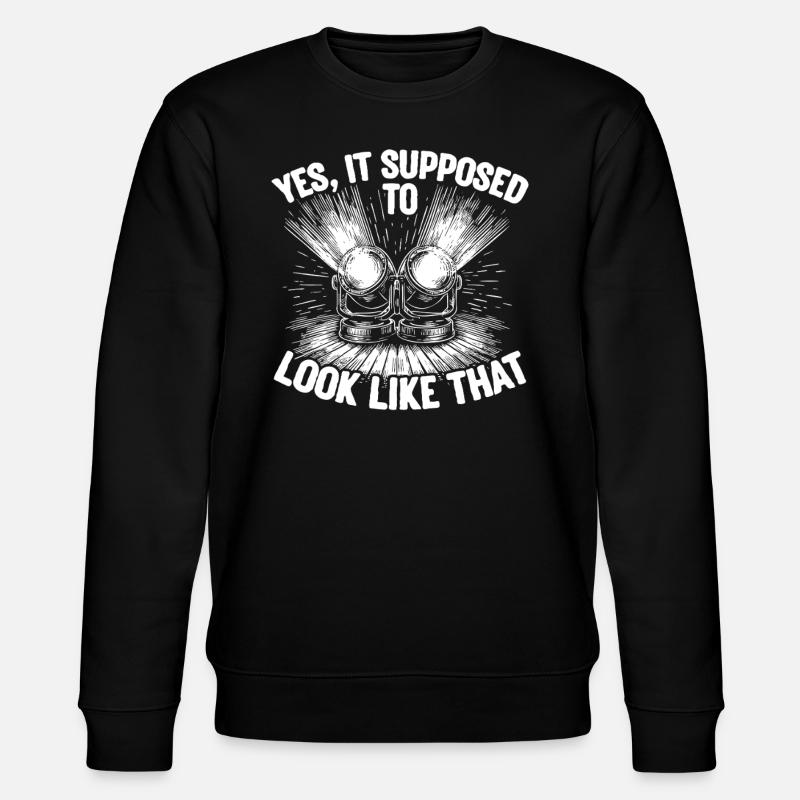 Lichttechniker Beleuchtungstechniker Lichttechnik - Stanley/Stella Unisex Bio-Sweatshirt CHANGER  - Schwarz