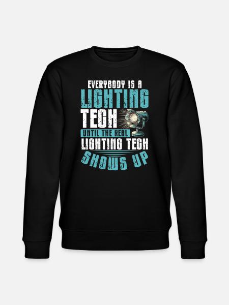 Tecnico delle luci Tecnico delle luci Tecnologia delle luci - Felpa ecologica unisex CHANGER di Stanley/Stella - nero