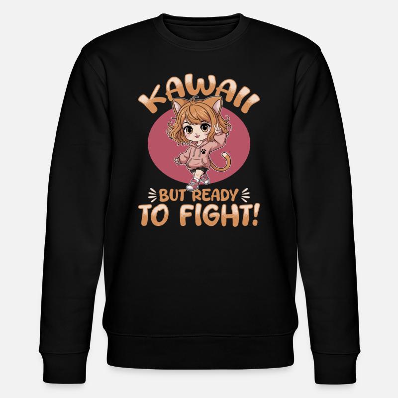 Anime Chibi Kawaii - Stanley/Stella Unisex Bio-Sweatshirt CHANGER - Schwarz