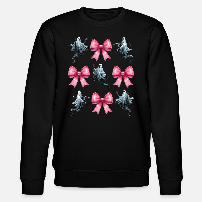Noeud Coquet Ghost Ghost Spooky - Sweat bio CHANGER Stanley/Stella Unisexe - noir