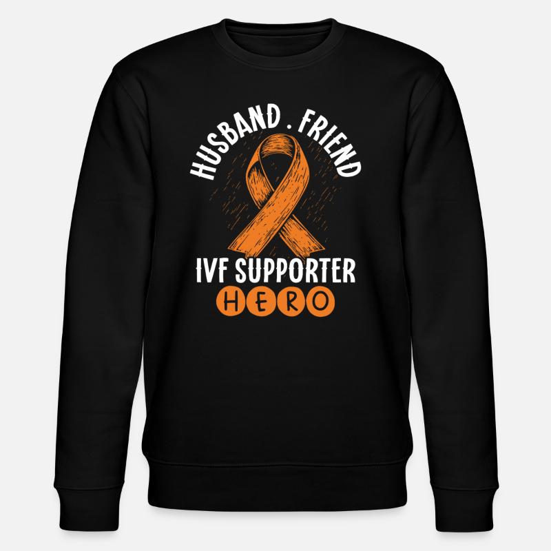Bewusstsein für Unfruchtbarkeit IVF Befruchtung - Stanley/Stella Unisex Bio-Sweatshirt CHANGER  - Schwarz