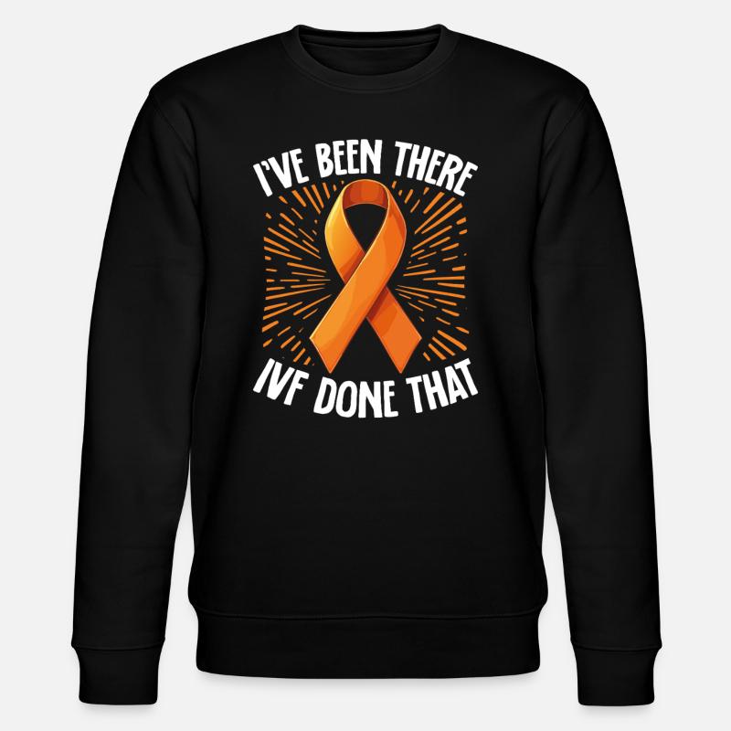 Infertility awareness IVF fertilization - Stanley/Stella CHANGER Unisex Organic Sweatshirt - black