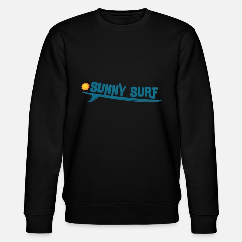 Sunny Surf - Stanley/Stella Unisex Bio-Sweatshirt CHANGER  - Schwarz