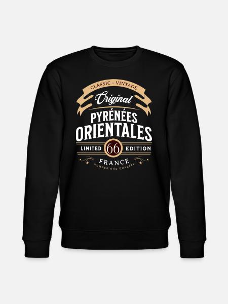 Pyrénées-Orientales Department France - Stanley/Stella CHANGER Unisex Organic Sweatshirt - black