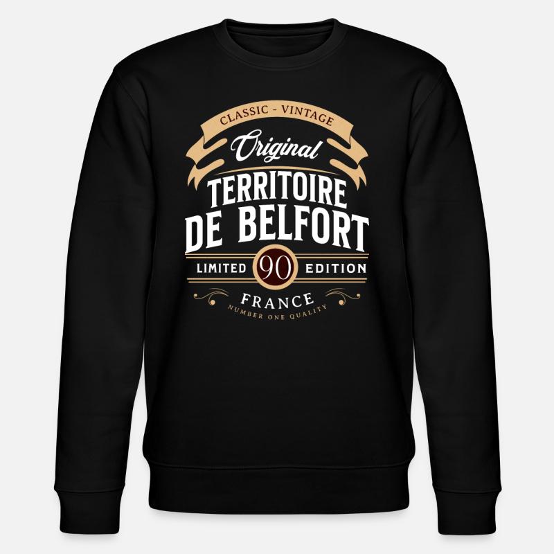 Gebiet des Departamento Belfort, Frankreich - Stanley/Stella Unisex Bio-Sweatshirt CHANGER - Schwarz