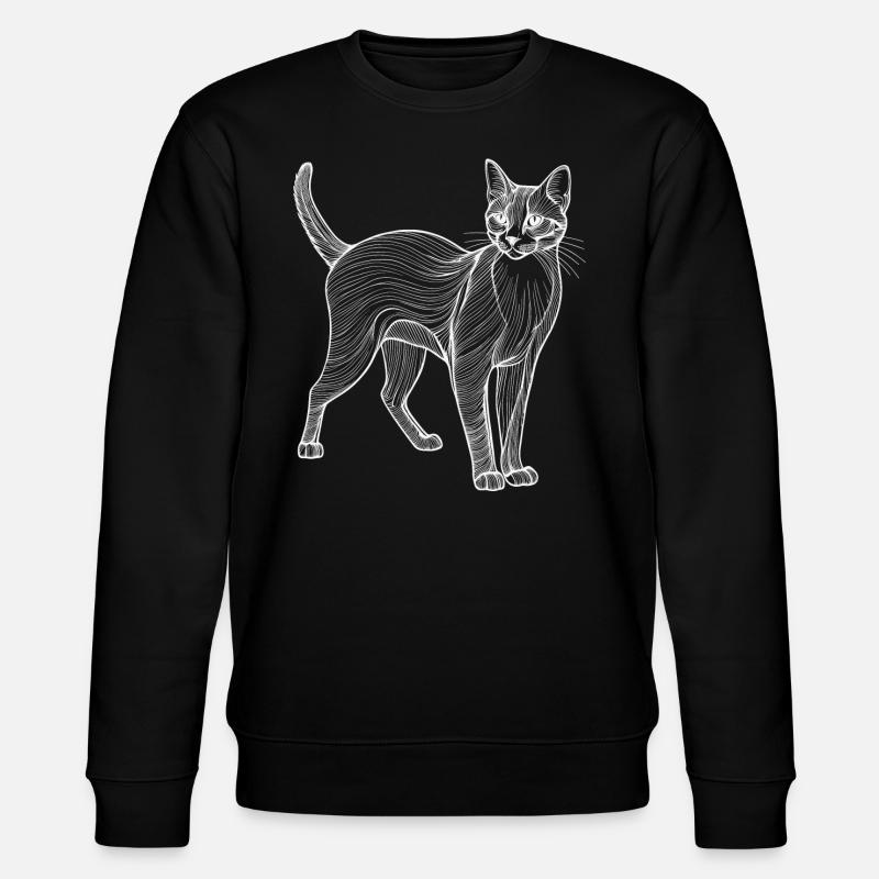 Lineart pour chat - Sweat bio CHANGER Stanley/Stella Unisexe - noir
