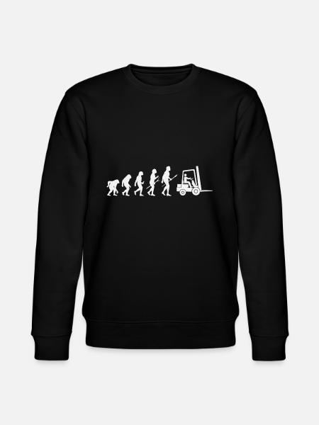Forklift Evolution - Stanley/Stella CHANGER Unisex Organic Sweatshirt - black