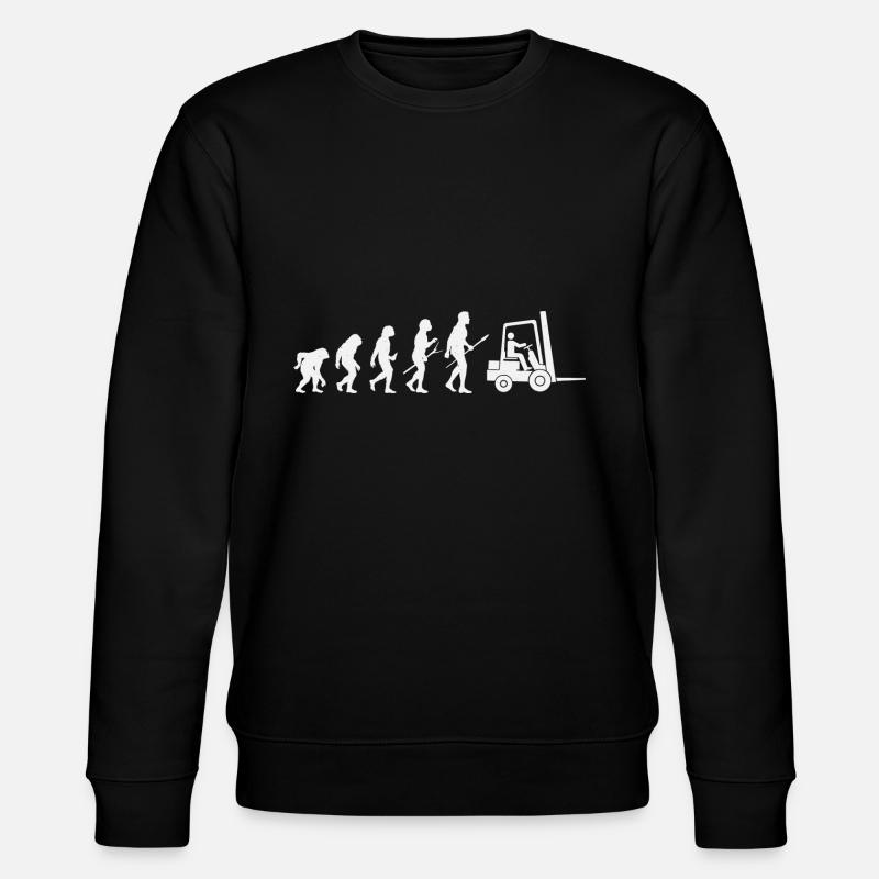 Forklift Evolution - Stanley/Stella CHANGER Unisex Organic Sweatshirt - black