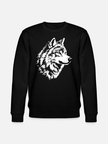 Visage de loup - Sweat bio CHANGER Stanley/Stella Unisexe - noir