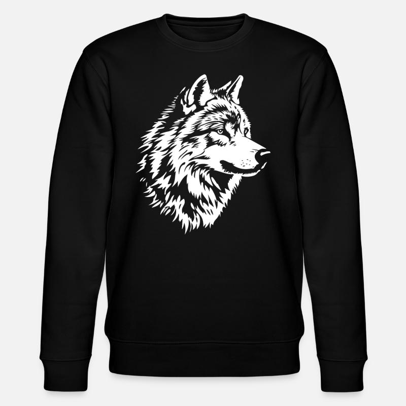 Visage de loup - Sweat bio CHANGER Stanley/Stella Unisexe - noir