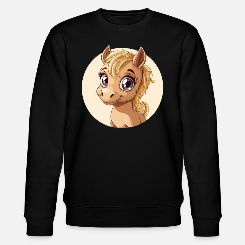 Poney heureux - Sweat bio CHANGER Stanley/Stella Unisexe - noir