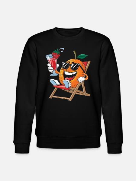 Orange - Stanley/Stella Unisex Bio-Sweatshirt CHANGER  - Schwarz