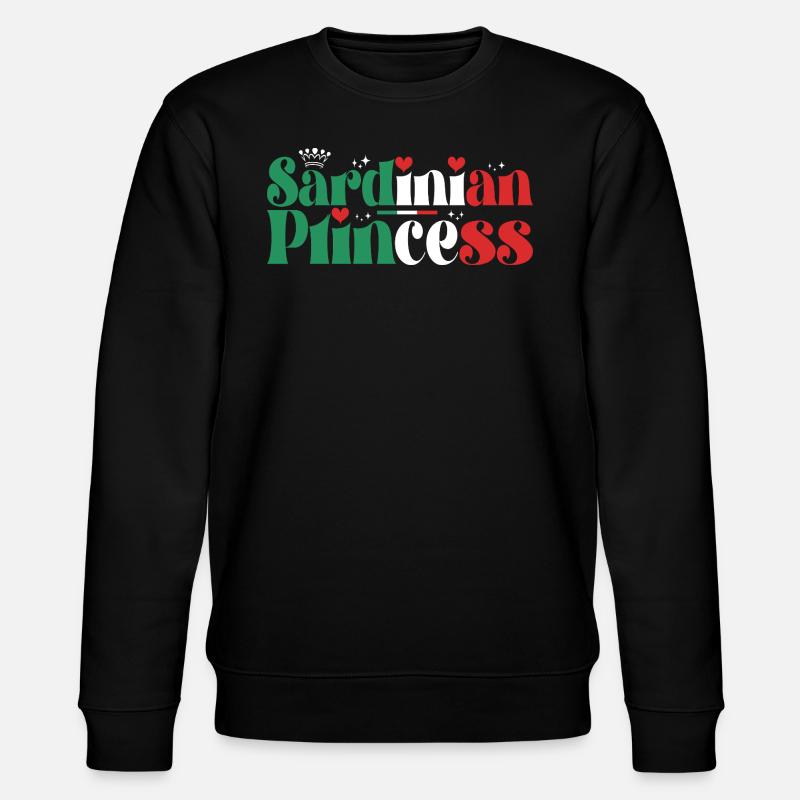 Princesse Sarde Famille Italienne - Sweat bio CHANGER Stanley/Stella Unisexe - noir