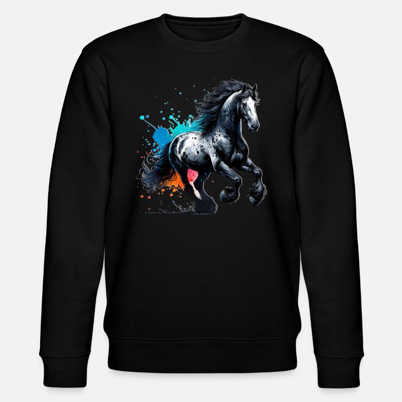 Cheval Frison Cadeau Cheval - Sweat bio CHANGER Stanley/Stella Unisexe - noir