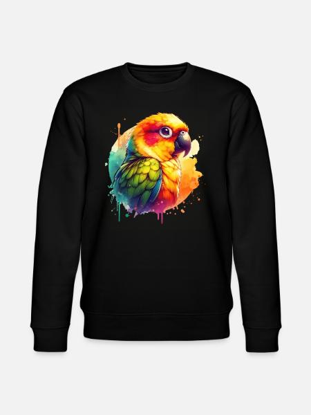 Yellow-headed Parakeet Gift - Stanley/Stella CHANGER Unisex Organic Sweatshirt - black