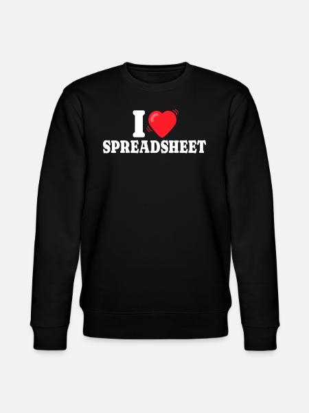 Likes Insurance Actuary Spreadsheets - Stanley/Stella CHANGER Unisex Organic Sweatshirt - black
