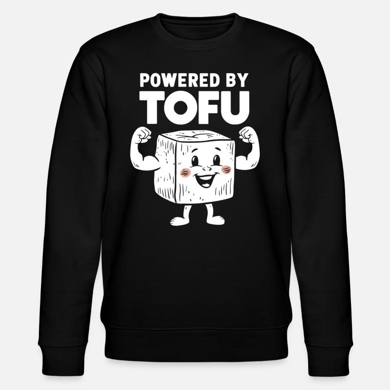 Tofu Lustiges - Stanley/Stella Unisex Bio-Sweatshirt CHANGER - Schwarz