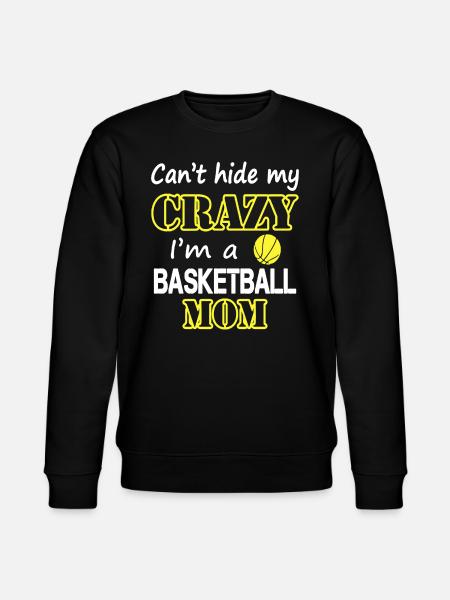 Crazy Basketball Mom - Stanley/Stella CHANGER Unisex Organic Sweatshirt - black