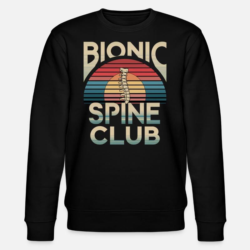 Bionic Spine Club 12 - Stanley/Stella Unisex Bio-Sweatshirt CHANGER  - Schwarz