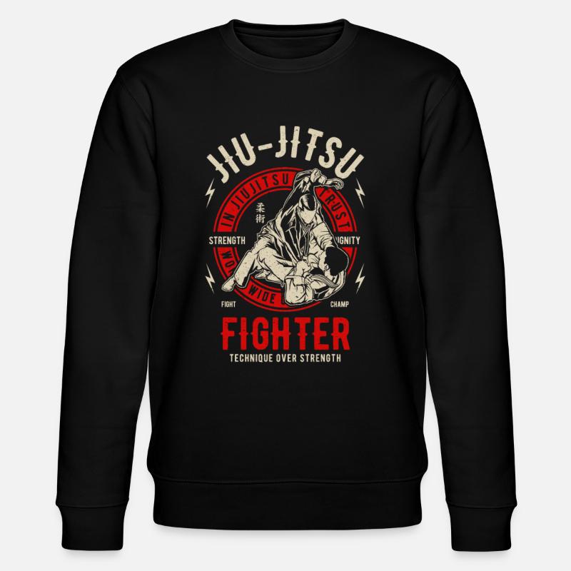 Jiu Jitsu - Kämpfer - Kampfkunst - Stanley/Stella Unisex Bio-Sweatshirt CHANGER  - Schwarz