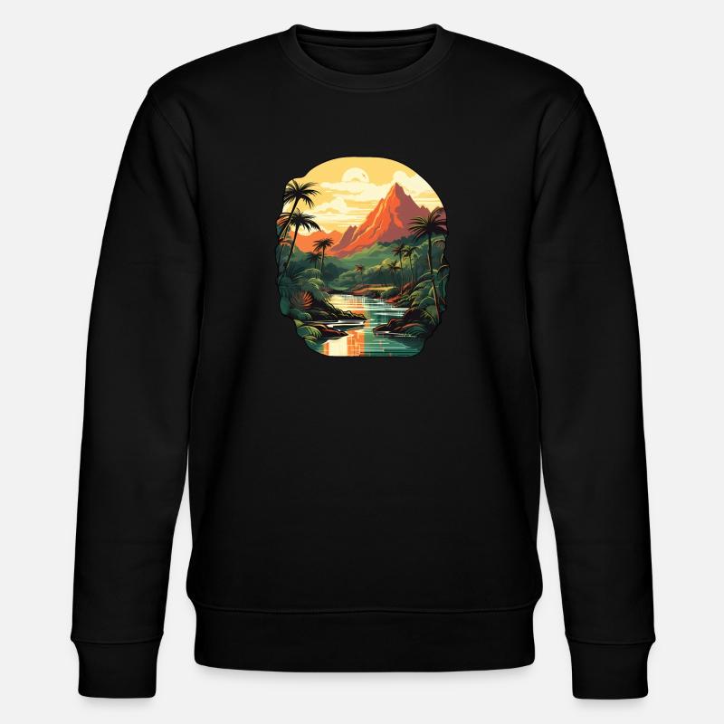 Paysage Nature - Sweat bio CHANGER Stanley/Stella Unisexe - noir