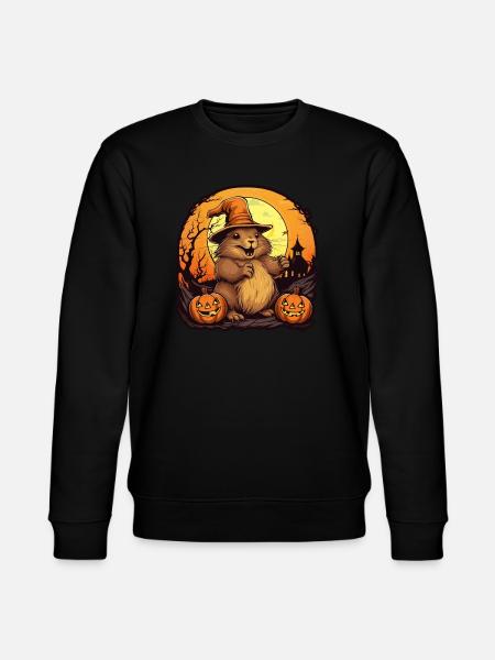 Halloween Capibara - Stanley/Stella CHANGER Unisex Organic Sweatshirt - black